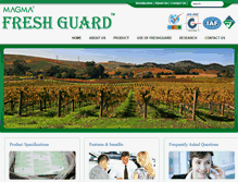 Tablet Screenshot of magmafreshguard.com